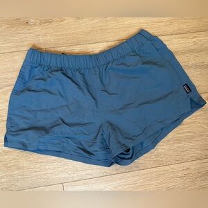 Patagonia Women's Blue Athletic Elastic-Waist Shorts